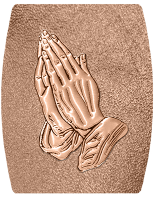 DNSHEND 516 BZ SH BZ Bronze Praying Hands Shimmer Bronze